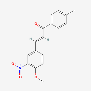 molecular formula C17H15NO4 B3906118 3-(4-methoxy-3-nitrophenyl)-1-(4-methylphenyl)-2-propen-1-one CAS No. 6013-18-9