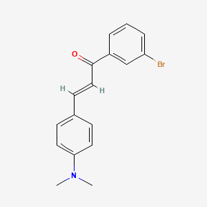 molecular formula C17H16BrNO B3906124 1-(3-bromophenyl)-3-[4-(dimethylamino)phenyl]-2-propen-1-one 