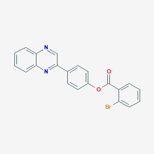 4-(2-Quinoxalinyl)phenyl 2-bromobenzoate