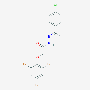 N'-[1-(4-chlorophenyl)ethylidene]-2-(2,4,6-tribromophenoxy)acetohydrazide