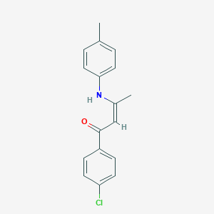 1-(4-Chlorophenyl)-3-[(4-methylphenyl)imino]-1-buten-1-ol