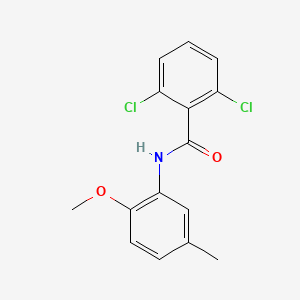 molecular formula C15H13Cl2NO2 B3906236 2,6-dichloro-N-(2-methoxy-5-methylphenyl)benzamide 
