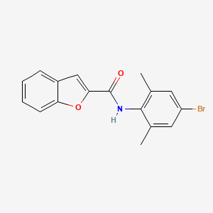 molecular formula C17H14BrNO2 B3906239 N-(4-bromo-2,6-dimethylphenyl)-1-benzofuran-2-carboxamide 