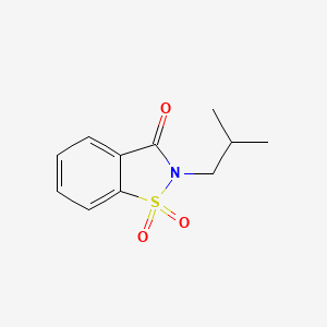 molecular formula C11H13NO3S B3906335 2-isobutyl-1,2-benzisothiazol-3(2H)-one 1,1-dioxide CAS No. 7499-97-0