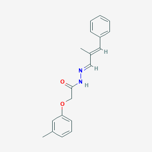 molecular formula C19H20N2O2 B390635 2-(3-methylphenoxy)-N'-(2-methyl-3-phenyl-2-propenylidene)acetohydrazide CAS No. 5476-16-4