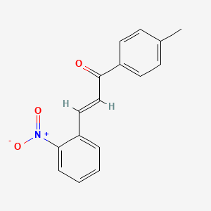 molecular formula C16H13NO3 B3906360 1-(4-methylphenyl)-3-(2-nitrophenyl)-2-propen-1-one 