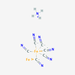 molecular formula C6H4Fe2N7 B039064 六氰合铁(II)酸铁(III)铵 CAS No. 25869-00-5