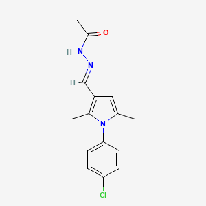 N'-{[1-(4-chlorophenyl)-2,5-dimethyl-1H-pyrrol-3-yl]methylene}acetohydrazide