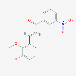 molecular formula C17H15NO5 B3906412 3-(2,3-dimethoxyphenyl)-1-(3-nitrophenyl)-2-propen-1-one 