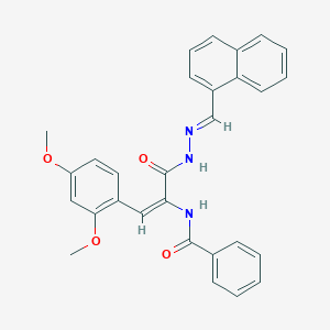 N-(2-(2,4-dimethoxyphenyl)-1-{[2-(1-naphthylmethylene)hydrazino]carbonyl}vinyl)benzamide