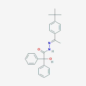 molecular formula C26H28N2O2 B390644 N'-[1-(4-tert-butylphenyl)ethylidene]-2-hydroxy-2,2-diphenylacetohydrazide 