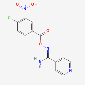 N'-[(4-chloro-3-nitrobenzoyl)oxy]-4-pyridinecarboximidamide