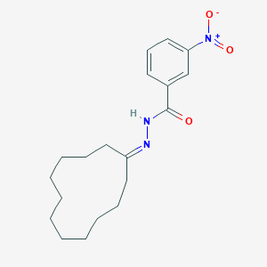 molecular formula C19H27N3O3 B390648 N'-cyclododecylidene-3-nitrobenzohydrazide 