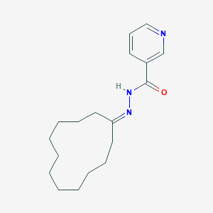 molecular formula C18H27N3O B390652 N'-cyclododecylidenenicotinohydrazide 