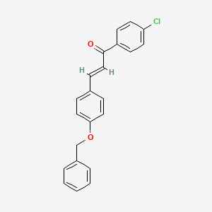 molecular formula C22H17ClO2 B3906543 3-[4-(benzyloxy)phenyl]-1-(4-chlorophenyl)-2-propen-1-one CAS No. 86711-44-6