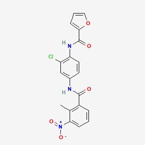 N-{2-chloro-4-[(2-methyl-3-nitrobenzoyl)amino]phenyl}-2-furamide