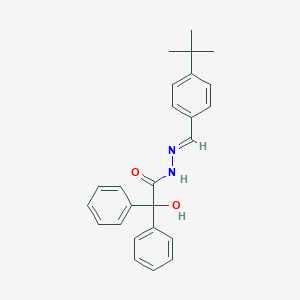 molecular formula C25H26N2O2 B390657 N'-(4-tert-butylbenzylidene)-2-hydroxy-2,2-diphenylacetohydrazide 