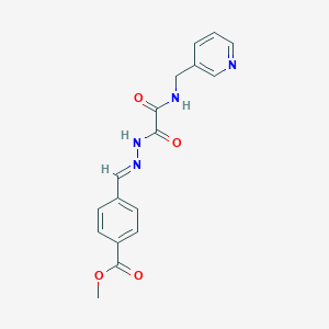 methyl 4-[(E)-(2-{oxo[(pyridin-3-ylmethyl)amino]acetyl}hydrazinylidene)methyl]benzoate
