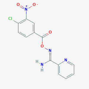 N'-[(4-chloro-3-nitrobenzoyl)oxy]-2-pyridinecarboximidamide