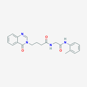 N-{2-[(2-methylphenyl)amino]-2-oxoethyl}-4-(4-oxoquinazolin-3(4H)-yl)butanamide