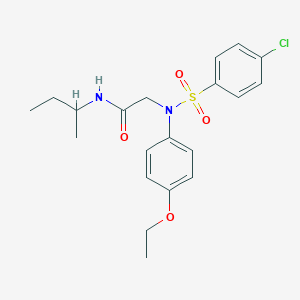 N~1~-(sec-butyl)-N~2~-[(4-chlorophenyl)sulfonyl]-N~2~-(4-ethoxyphenyl)glycinamide