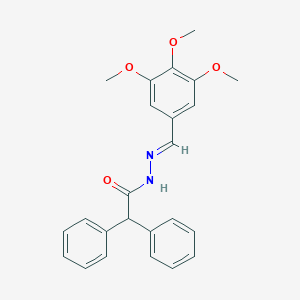 molecular formula C24H24N2O4 B390663 2,2-diphenyl-N'-(3,4,5-trimethoxybenzylidene)acetohydrazide 