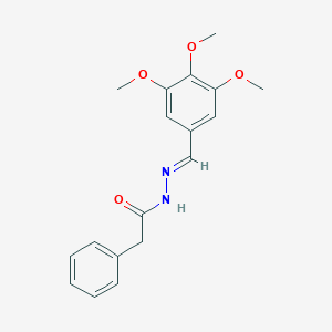 molecular formula C18H20N2O4 B390664 2-phenyl-N'-(3,4,5-trimethoxybenzylidene)acetohydrazide CAS No. 1207549-54-9