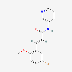 3-(5-bromo-2-methoxyphenyl)-N-3-pyridinylacrylamide