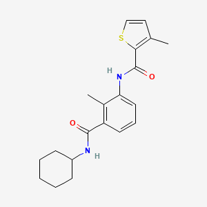 N-{3-[(cyclohexylamino)carbonyl]-2-methylphenyl}-3-methylthiophene-2-carboxamide