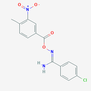 4-chloro-N'-[(4-methyl-3-nitrobenzoyl)oxy]benzenecarboximidamide