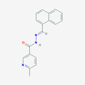 molecular formula C18H15N3O B390668 6-methyl-N'-(1-naphthylmethylene)nicotinohydrazide 