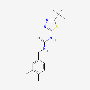 molecular formula C16H22N4OS B3906682 N-(5-tert-butyl-1,3,4-thiadiazol-2-yl)-N'-(3,4-dimethylbenzyl)urea 