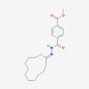 molecular formula C21H30N2O3 B390672 Methyl 4-[(2-cyclododecylidenehydrazino)carbonyl]benzoate 