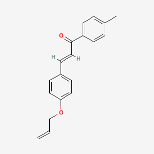 molecular formula C19H18O2 B3906727 3-[4-(allyloxy)phenyl]-1-(4-methylphenyl)-2-propen-1-one 