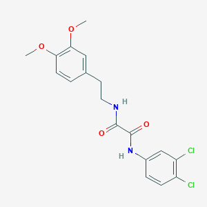 molecular formula C18H18Cl2N2O4 B390673 N-(3,4-dichlorophenyl)-N'-[2-(3,4-dimethoxyphenyl)ethyl]ethanediamide 