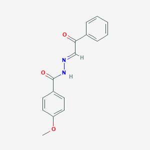 molecular formula C16H14N2O3 B390678 4-methoxy-N'-(2-oxo-2-phenylethylidene)benzohydrazide 