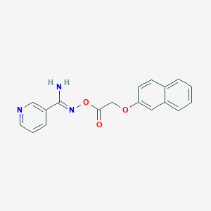 N'-{[2-(2-naphthyloxy)acetyl]oxy}-3-pyridinecarboximidamide