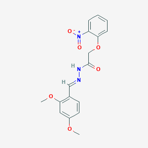 N'-(2,4-dimethoxybenzylidene)-2-{2-nitrophenoxy}acetohydrazide