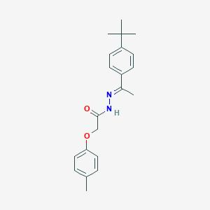 molecular formula C21H26N2O2 B390682 N'-[1-(4-tert-butylphenyl)ethylidene]-2-(4-methylphenoxy)acetohydrazide 