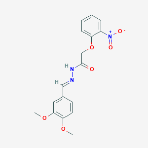 N'-(3,4-dimethoxybenzylidene)-2-{2-nitrophenoxy}acetohydrazide