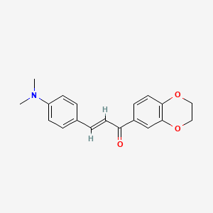 1-(2,3-dihydro-1,4-benzodioxin-6-yl)-3-[4-(dimethylamino)phenyl]-2-propen-1-one