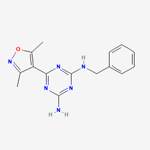 N-benzyl-6-(3,5-dimethyl-4-isoxazolyl)-1,3,5-triazine-2,4-diamine