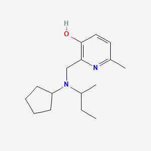 molecular formula C16H26N2O B3906910 2-{[sec-butyl(cyclopentyl)amino]methyl}-6-methylpyridin-3-ol 