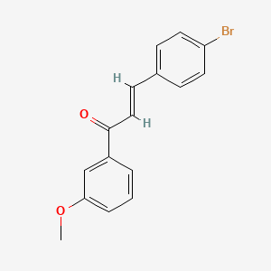 molecular formula C16H13BrO2 B3906974 3-(4-bromophenyl)-1-(3-methoxyphenyl)-2-propen-1-one 