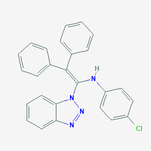N-[1-(1H-1,2,3-benzotriazol-1-yl)-2,2-diphenylvinyl]-4-chloroaniline