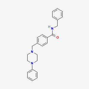 N-benzyl-4-[(4-phenyl-1-piperazinyl)methyl]benzamide