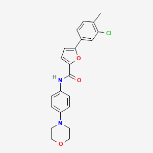 molecular formula C22H21ClN2O3 B3907007 5-(3-chloro-4-methylphenyl)-N-[4-(4-morpholinyl)phenyl]-2-furamide 
