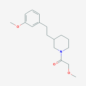molecular formula C17H25NO3 B3907045 1-(methoxyacetyl)-3-[2-(3-methoxyphenyl)ethyl]piperidine 