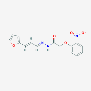 N'-[3-(2-furyl)-2-propenylidene]-2-{2-nitrophenoxy}acetohydrazide