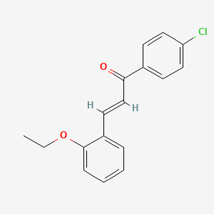 molecular formula C17H15ClO2 B3907071 1-(4-chlorophenyl)-3-(2-ethoxyphenyl)-2-propen-1-one 